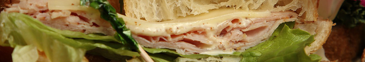 Eating Sandwich Salad Bakery at Boudin Bakery Cafe restaurant in San Francisco, CA.